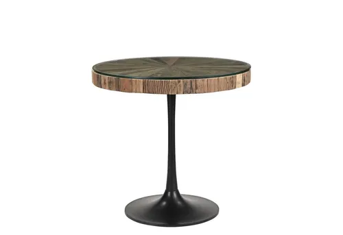 Produktbild Baario Esstisch MERID rund aus Altholz – 80 cm Bistrotisch