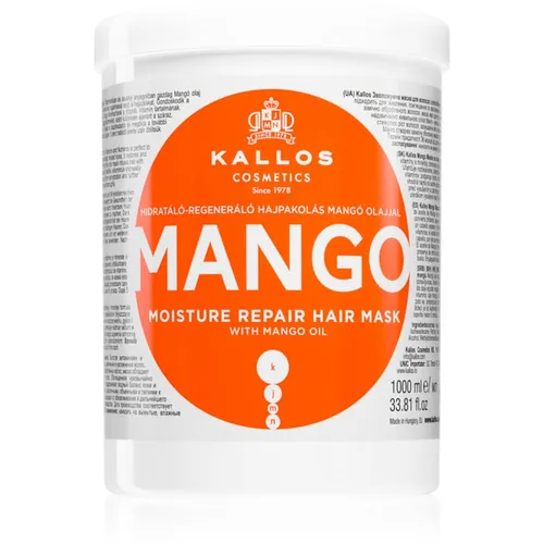 Kallos KJMN Professional Mango stärkende Maske mit Mangoöl 1000 ml