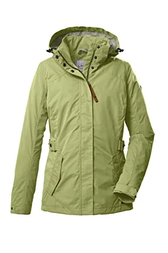 G.I.G.A. DX Damen Funktionsjacke mit abzippbarer Kapuze - Funktionsjacke für Damen, winddicht und wasserabweisend mit 8.000 mm Wassersäule. Ideal für Outdoor-Aktivitäten, umweltfreundlich und komfortabel durch Weitenregulierung.