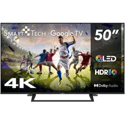 Smart Tech QLED Fernseher 50 Zoll mit Google TV und 4K UHD von Smart-Tech