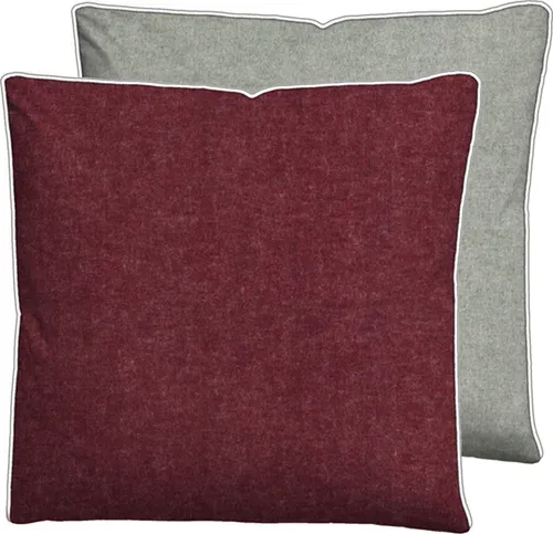 biberna Melange-Flanell Bettwäsche 0840500 MELANGE UNI color: burgunder, size: 1x 40x40 cm