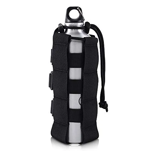 Molle Flaschenhalter mit Kordelzug,0.5L-2.5L Wasserflasche Beutel