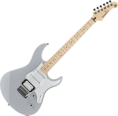 Yamaha Pacifica 112VM Gray - ST-Gitarre mit Erlenkorpus und Ahornhals, ausgestattet mit vielseitigen Alnico V Tonabnehmern für einen breiten Klangspektrum - ideal für Anfänger und Profis.