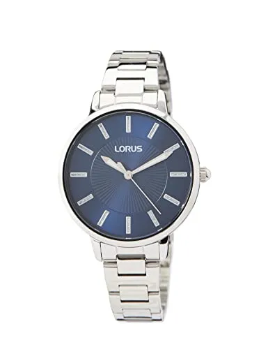 LORUS Quarzuhr RG213VX9 - Elegante Damenuhr mit Glitzer - Armbanduhren mit stilvollem Glitzerdesign, Edelstahlarmband und leuchtenden Zeigern, ideal für besondere Anlässe und den Alltag.