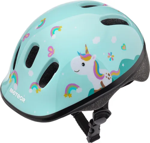 Meteor Schutzhelm, Kinderhelm, Fahrradhelm, Rollschuhe, KS06 Helm Kinderfahrradhelm Helm, größe S 48-52 cm Pony
