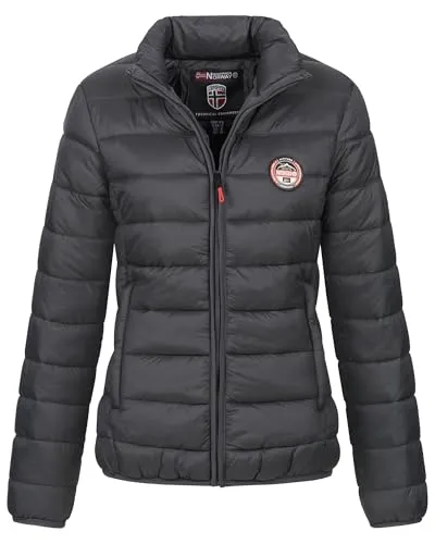 Geographical Norway Damen Winter Steppjacke XL - Leicht & Warm - Die Geographical Norway Steppjacke für Damen verbindet Leichtigkeit mit Wärme und ist ideal für kalte Tage. Ihr modischer Stehkragen und die hochwertige Verarbeitung machen sie zum perfekten Begleiter für den Winter.