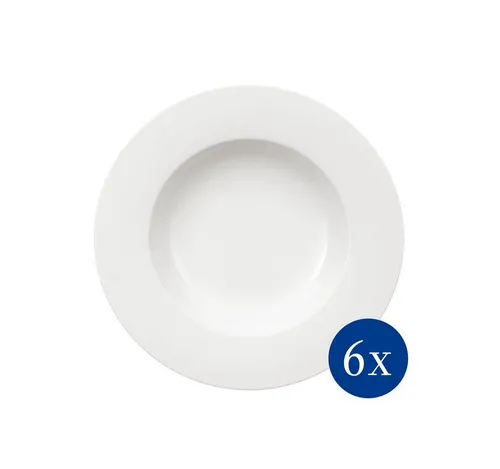 Villeroy & Boch Royal Suppenteller Set 6tlg. - Elegante Suppenteller aus hochwertigem Premium Bone Porcelain. Ideal für jede Gelegenheit und spülmaschinenfest. Genießen Sie stilvolles Servieren mit Villeroy & Boch.