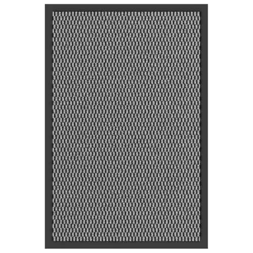 vidaXL Fußmatte Anthrazit 40x60 cm, Schmutzfangmatte, Sauberlaufmatte, Haustürmatte, Türmatte, Matte, Willkommensmatte, Outdoor-Türmatte