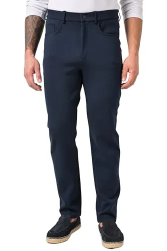 JP 1880 Herren Jersey-Hose FLEXNAMIC® 5-Pocket in Navy Blau - Elegante Jersey-Hose für Herren in großen Größen bis 8 XL. Der spezielle Schnitt und das FLEXNAMIC®-Material bieten höchsten Tragekomfort und optimale Bewegungsfreiheit.
