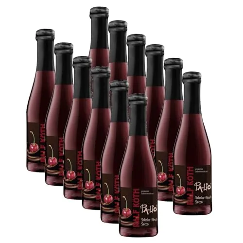 Wein Köth Schoko Kirsch Secco Piccolo 0,2l | Dessert-Secco wie Schwarzwälder Kirsch | Kleine Flasche | 1x 0,2l