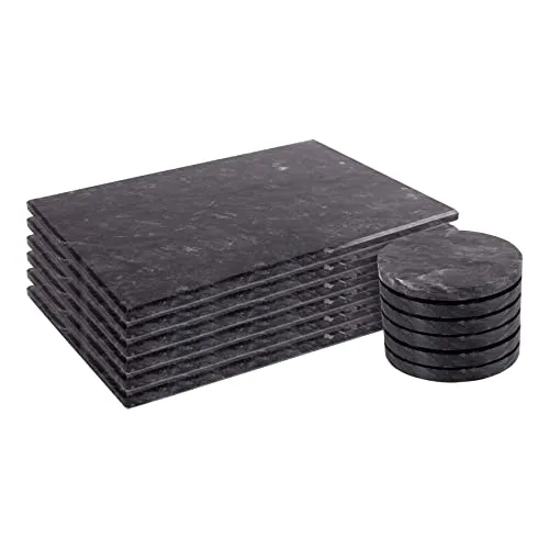 Tischsets Schwarz von Argon Tableware
