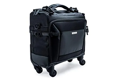 Vanguard VEO SELECT 42T BK Trolley schwarz - Kameratasche mit viel Platz für 1-2 DSLR-Kameras, 8 Objektive und Zubehör. Verwandelt sich schnell in eine Umhängetasche und bietet schnellen Zugriff auf Ihre Ausrüstung.