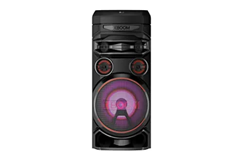 LG XBOOM RNC7 Party-Lautsprecher - Stereo Bluetooth Lautsprecher in Schwarz, ideal für unvergessliche Partynächte mit Extra Bass und DJ-Funktionen