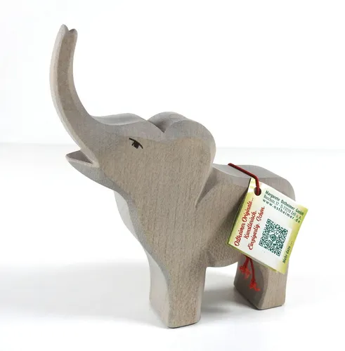Ostheimer Elefant klein trompetend Holzspielzeug Ahorn