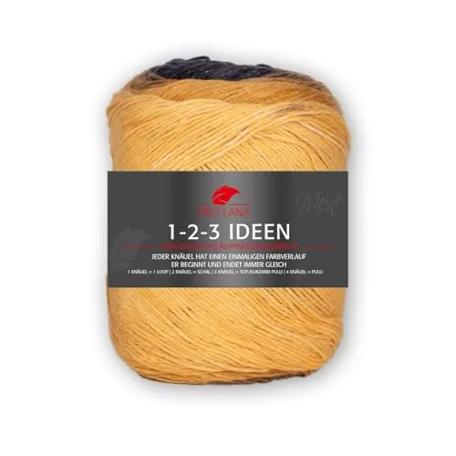 Pro Lana 1-2-3 Ideen 22 - gelb/blau