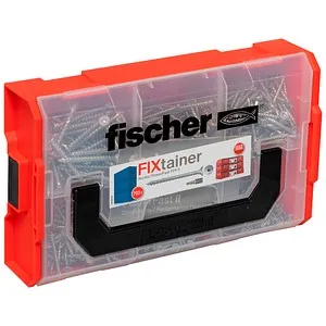 fischer Holzbauschrauben-Sortiment FixTainer PowerFast II TX VG 562273 - Schrauben-Sortiment mit 702 Stück in verschiedenen Größen, ideal für präzise Holzverbindungen und korrosionsbeständig durch verzinktes Material.