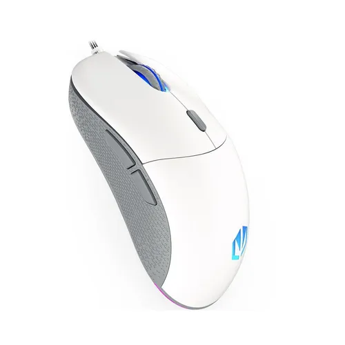 GEM Onyx White Gaming-Maus - Mäuse mit 8000 dpi optischem Sensor und 6 Tasten, perfekt für präzises Gaming und komfortable Nutzung.