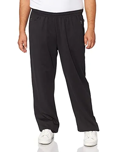 Trigema Herren Sporthose 674092 - Schwarz, 5XL - Sportleggings für Herren in Sweat-Qualität, klassischer Schnitt mit Reißverschlusstaschen und elastischem Bund für optimalen Tragekomfort.