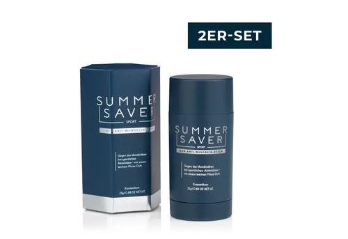 Summersaver Pflegestift - Anti-Wundreib-Stick für empfindliche Haut - Feuchtigkeitscremes für Sport und Alltag, bietet langanhaltenden Schutz vor Wundreibungen, dermatologisch getestet, vegan und mit pflegendem Mandel- und Kokosöl.