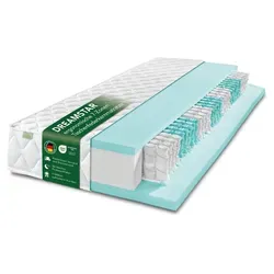 Dreamstar Ergo Flex TFK Ultra Taschenfederkernmatratze 80x200 cm - Die Dreamstar Ergo Flex TFK Ultra Matratze bietet mit ihrem 7-Zonen-Tonnentaschenfederkern und beidseitigem Härtegrad H2/H3 individuellen Schlafkomfort. Ideal für alle Schlaftypen und pflegeleicht dank abnehmbarem Bezug.