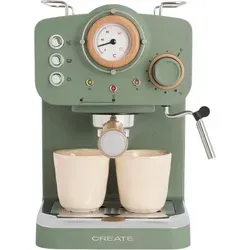 CREATE Thera Retro Espressomaschine mattgrün