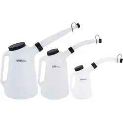 TECPO Ölkannen mit flexiblem Ausgussstutzen und Deckel 1L, 3L, 5L