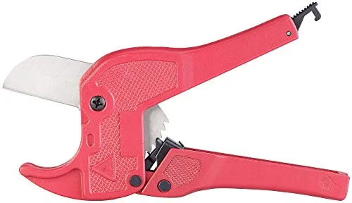 AGT Rohrschere: Rohrschneider mit Edelstahlschneide für Kunststoff-Rohre bis Ø 42 mm (Kunststoffrohrschere, Verbundrohr Schere, Zange)