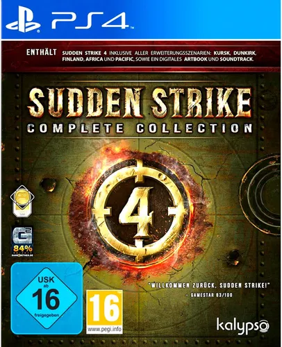 Sudden Strike 4 Complete Collection (Playstation 4) - Games: Enthält das Hauptspiel und alle fünf DLCs, plus digitale Extras wie Artbook und Soundtrack. Erleben Sie spannende Multiplayer-Action und zahlreiche Updates mit neuen Karten!