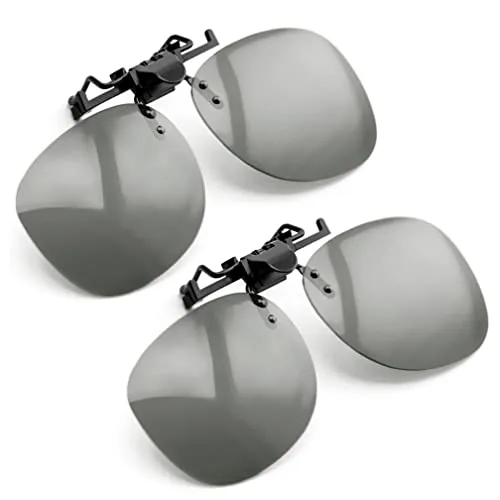 PRECORN 2er Set 3D Brille Clip-On Universale Passive 3D Brille für Brillenträger kompatibel mit vielen versch. Geräten