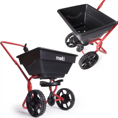 Streuwagen Salzstreuer Saatgutstreuer Düngerstreuer Handstreuwagen Streuer 14L