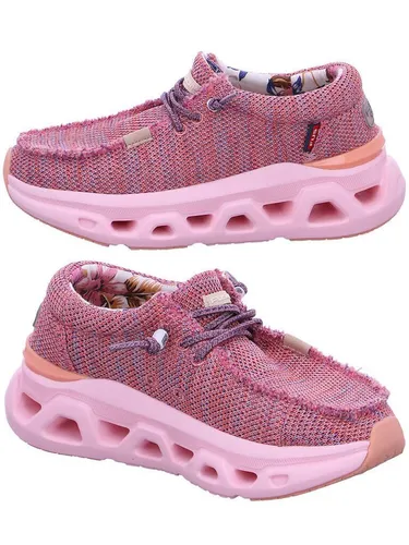 Fusion Emma 5.0 Rosa Leinen Sneaker - Atmungsaktiv & Superleicht - Der Fusion „Emma 5.0“ ist dein perfekter Begleiter für den Alltag. Mit atmungsaktivem Leinen, herausnehmbarer Korksohle und verstellbarem Gummizug bietet er höchsten Tragekomfort und einen lässigen Look für jede Gelegenheit.