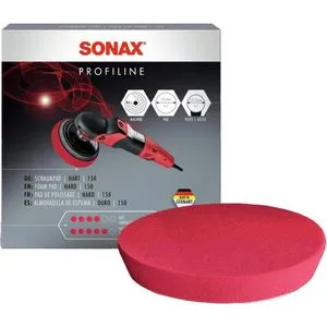 Sonax Polierschwamm SchaumPad hart 150, 150mm Ø, rot (hart), für Poliermaschinen