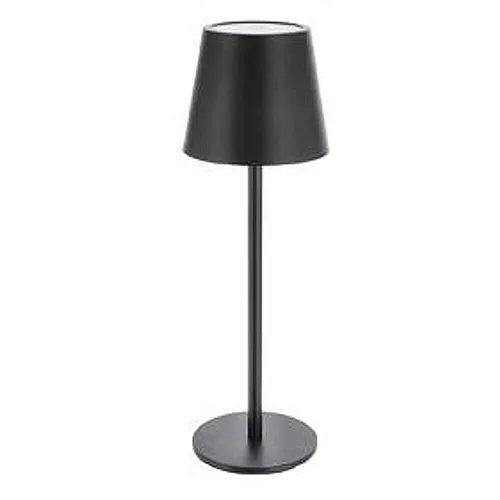LED Tischleuchte 26cm schwarz Touchfunktion 3 Weißtöne stufenlos dimmbar Akku