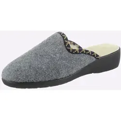 Pantoffel CLASSIC, Damen, Gr. 38, grau, Textil, Schuhe