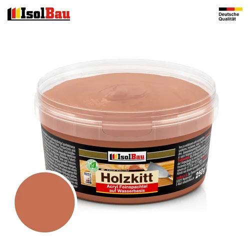 Holzkitt Spachtelmasse Holzspachtelmasse Außen Innen 250g Mahagoni ( Nr. 15 )