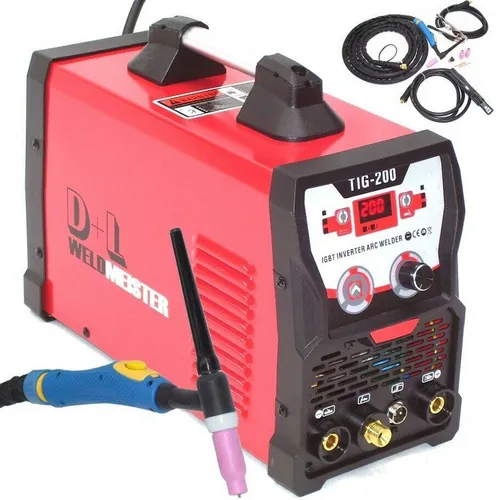 SCHWEIßGERÄT WIG 200 DC HF IGBT WIG INVERTER MMA E-HAND 13960 200A Elektroden