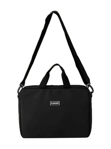 FC Bayern München Laptoptasche schwarz - Offizielle FC Bayern München Laptoptasche in Schwarz, ideal für Fans. Mit gedrucktem Logo und robuster Verarbeitung aus 100% Polyester, perfekt für den täglichen Einsatz.