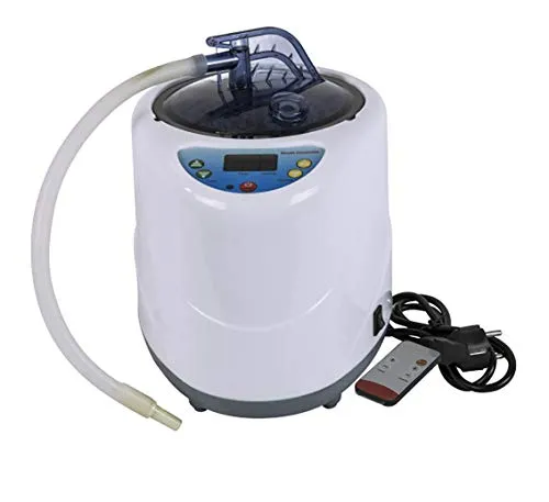 Dampferzeuger 2L mit elektronischer Steuerung, 9 Wärmestufen, Fernbedienung, 1000 Watt, schnelles Aufheizen, Zeitschaltuhr – Ideal für Dampfsauna zuhause – Marke