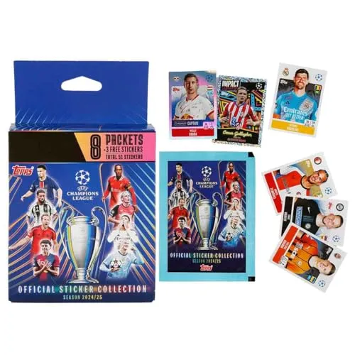 TOPPS Öko-Pack-Aufkleber UCL 24-25 von Topps