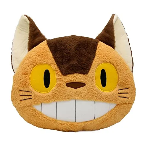 My Neighbor Totoro Catbus Kissen von Sun Arrow - Kuscheltiere – Offiziell lizenziertes Catbus Kissen aus 100% Polyester, ideal für Totoro-Fans und perfekt zum Kuscheln oder Dekorieren.