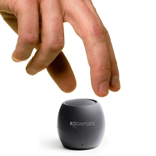 Boompods Zero Talk Mini - Tragbarer Bluetooth Lautsprecher mit Amazon Alexa, IPX6 wasserdicht, 5 Std Spielzeit, kompakt und ideal für Outdoor-Abenteuer