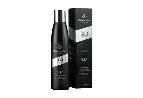 DSD de Luxe Kopfhaut-Pflegeshampoo 5.1.1 - Hochwertiges Shampoo für die Kopfhautpflege, 200 ml. Ideal für eine sanfte Reinigung und Pflege, unterstützt die Haarstruktur und sorgt für ein angenehmes Gefühl.