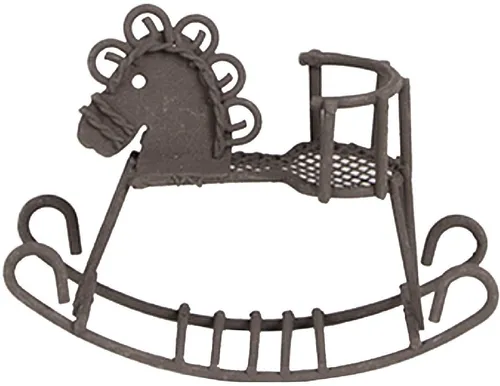 Clayre & Eef 6Y5523 Schaukelpferd Dekoration Braun 9x3x6 cm