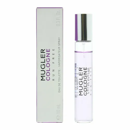 Mugler Ladies Mugler Cologne Run Free Eau de Toilette 10ml - Elegantes Eau de Toilette für Damen mit einem holzigen Duft. Ideal für den täglichen Gebrauch und verleiht ein frisches Gefühl. Perfekt für jeden Anlass.
