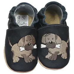 Produktbild Krabbelschuhe Hund schwarz 18/19 (6