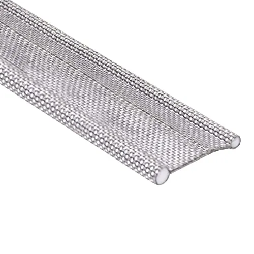 Doppelkederband - Meterware Kederband Ø6mm Band 4 cm breit Verbinder für Wohnwagen Wohnmobil Caravan | Zeltkeder Vorzelt - Keder Verbindung - robust und biegsam - grau - Dualkeder Textilmantel