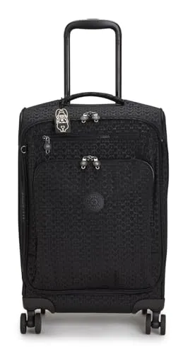 Kipling Basic Plus New Youri 4 Rollen Kabinentrolley S 56 cm schwarz - Trolley, 4 Rollen für müheloses Manövrieren, ideal für Kurztrips und Reisen mit Handgepäck