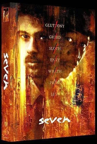 Sieben - Seven - uncut Mediabook / Spotlackveredlung Cover D - Blu-Ray + DVD Limited Edition