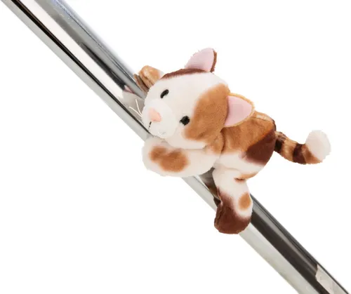 NICI Magnet Katze dreifarbig 12cm, GRÜN