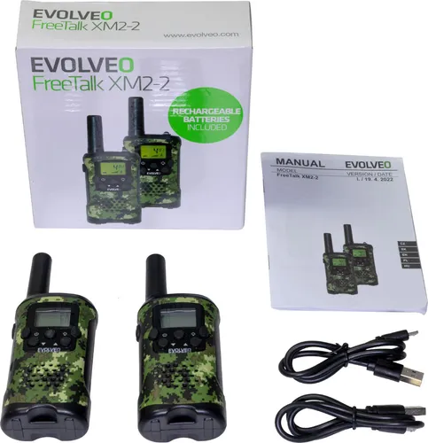 EVOLVEO FreeTalk XM2, Satz mit 2 Funkgeräten